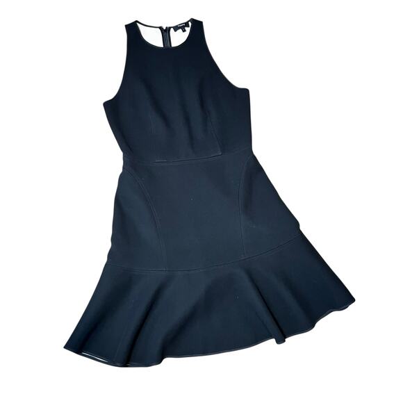 THEORY little black dress Felicitina Ruffle Hem fit and flare women  4 cocktail - Picture 7 of 13